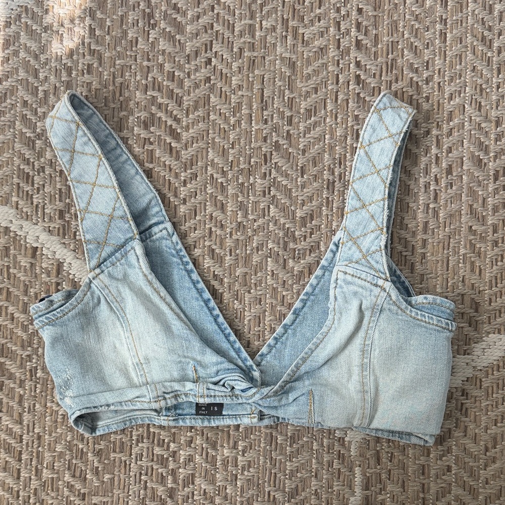 COACHELLA 🌵 retrofete willis denim bra top